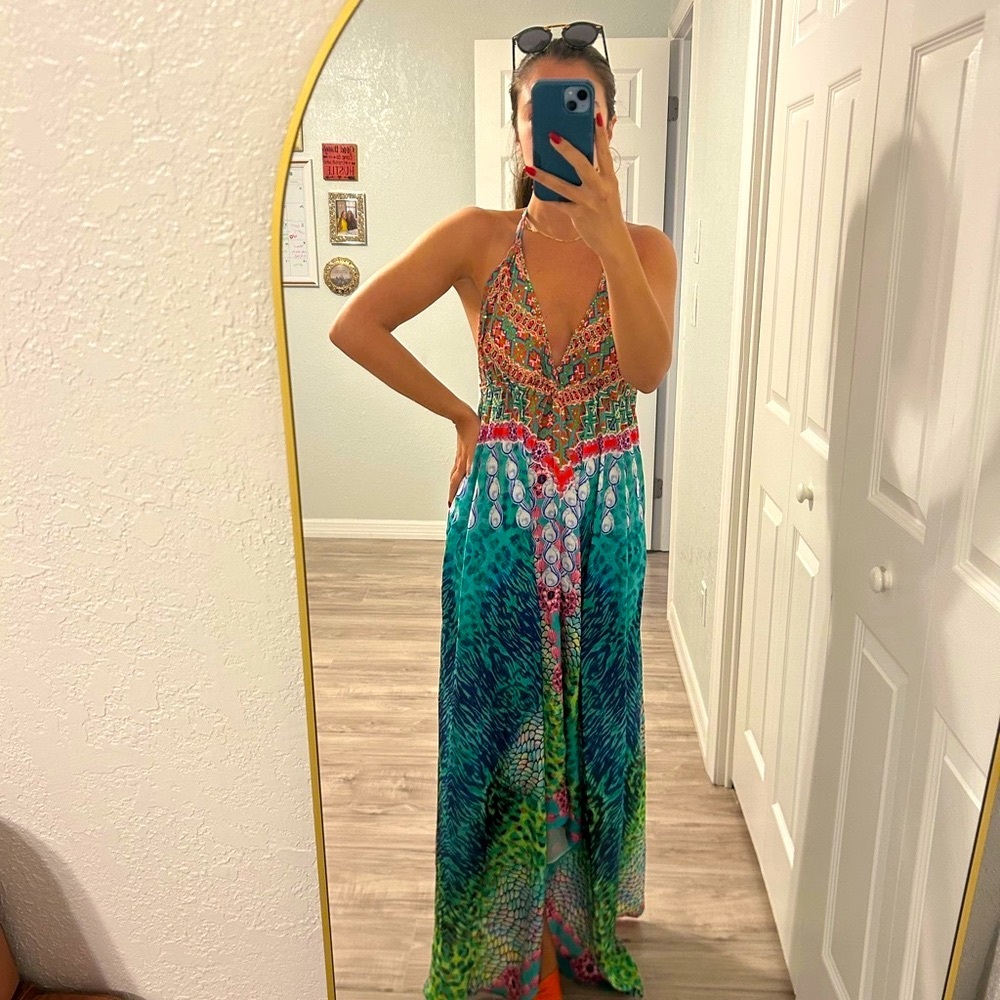 NWT Halter Tie Dress with Open Back